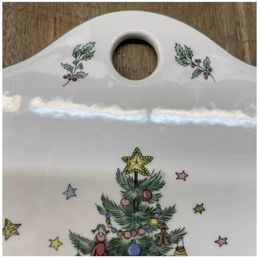 Spode Christmas Tray Hanging Trivet Cheese Board Serving size 6